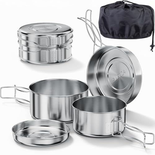 Steel Dual Pot Camp Kit