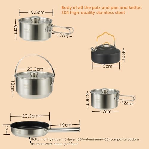 Mesh Bag Steel Pot Group