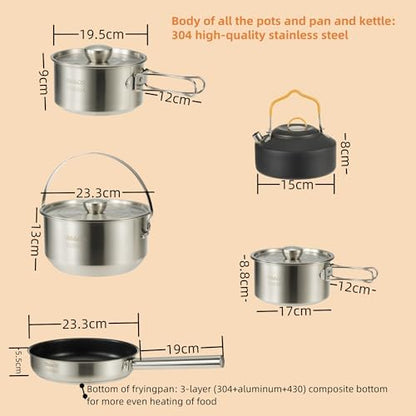 Mesh Bag Steel Pot Group